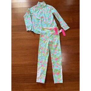 Lilly Pulitzer Disney X  Popover Shirt And Leggings Set Of 2 Size XS NWT